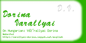 dorina varallyai business card